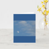 My Daytime Moon - Aangepaste Kaart voor portretnot (Gele Bloem)