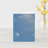 My Daytime Moon - Aangepaste Kaart voor portretnot (Gele Bloem)
