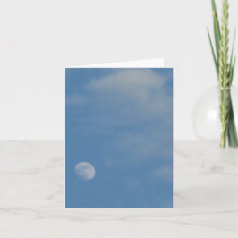 My Daytime Moon - Aangepaste Kaart voor portretnot