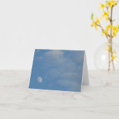 My Daytime Moon - Aangepaste Landschapsnotitie Kaa Kaart (Gele Bloem)