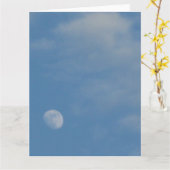 My Daytime Moon - Groot Wenskaart Kaart (Gele Bloem)