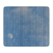 My Daytime Moon - Kleine glazen snijplank (Voorkant)