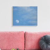 My Daytime Moon - Premium Gloss Wrapped Canvas (Insitu (Woonkamer))