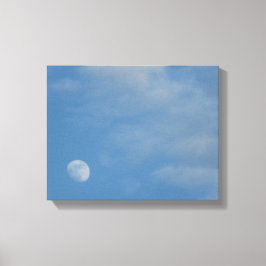 My Daytime Moon - Premium Gloss Wrapped Canvas Afdruk