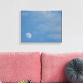 My Daytime Moon - Premium Wrapped Gloss Canvas (Insitu (Woonkamer))