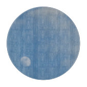 My Daytime Moon - Ronde glazen snijplank (Voorkant)