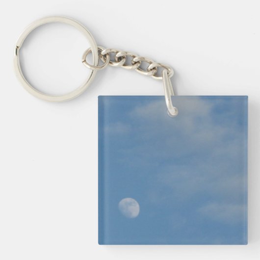 My Daytime Moon - Square One Sided Acrylic Keyring Sleutelhanger (voorkant)
