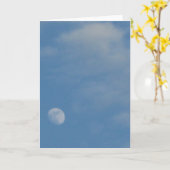 My Daytime Moon - Wenskaart voor aangepaste portre Kaart (Gele Bloem)