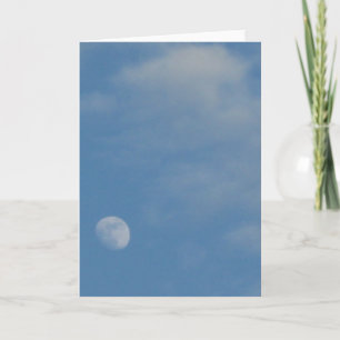 My Daytime Moon - Wenskaart voor aangepaste portre Kaart