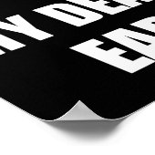 My Deaf Ear Left Ear Is Deaf  Poster (Hoek)