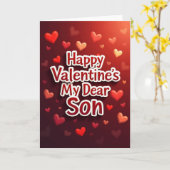 My Dear Son Valentines Day Card Kaart (Gele Bloem)