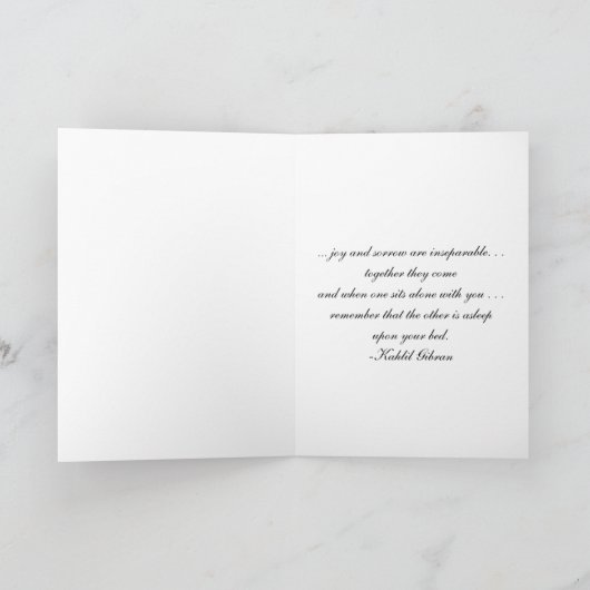 My Deepest Sympathy Kaart (Binnen)