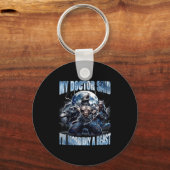 My Doctor Said I'm Morbidly A Cool Funny Werewolf Sleutelhanger (Voorkant)