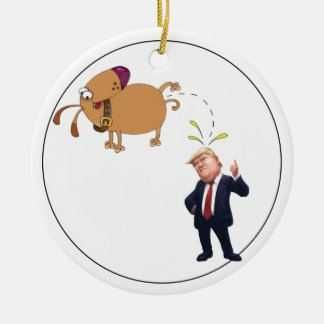  My Dog And The Pres  Keramisch Ornament
