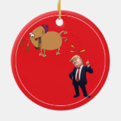  My Dog And The Pres  Keramisch Ornament (Achterkant)