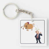 My Dog And The Pres Sleutelhanger (voorkant)