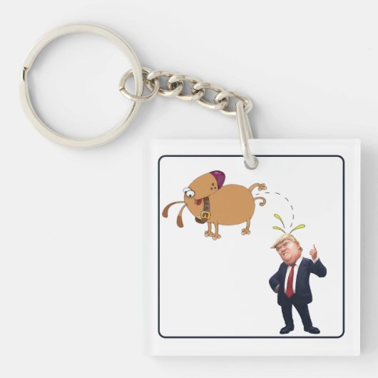 My Dog And The Pres Sleutelhanger (voorkant)