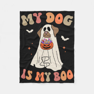 My Dog is My Boo Ghost Spooky Halloween Hondenlief Fleece Deken