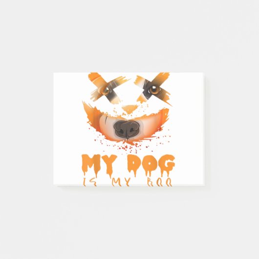 My Dog Is My Boo & Halloween Costume Idea with Bor Post-it® Notes (Voorkant)