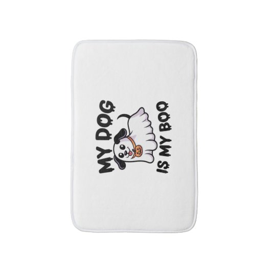 My Dog Is My Boo Shirt – Funny Dog Lover Gift 2025 Badmat (Voorkant Verticaal)