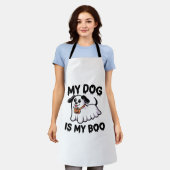 My Dog Is My Boo Shirt – Funny Dog Lover Gift 2025 Schort (Gedragen)