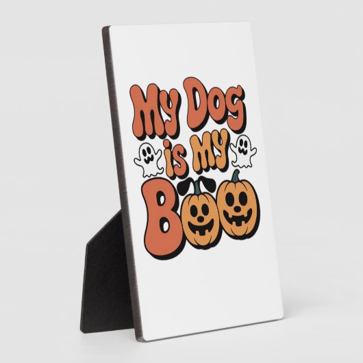 My Dog Is My Boo, Teacher, Funny Dog Lover Educato Fotoplaat (Zijkant)