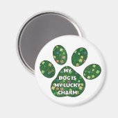 My Dog is my lucy charm Magneet (Voorkant / Achterkant)