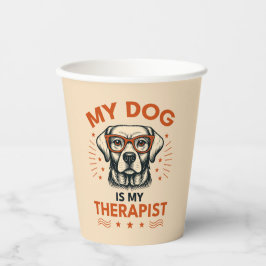 My dog is my therapist papieren bekers