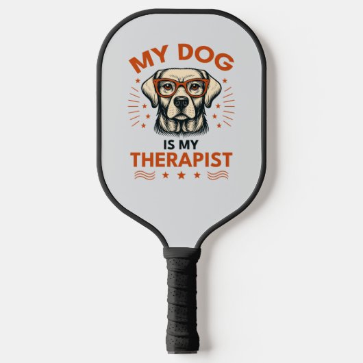 My dog is my therapist pickleball paddle (Voorkant)