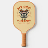 My dog is my therapist pickleball paddle (Achterkant)