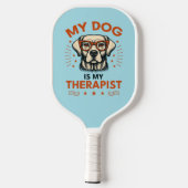 My dog is my therapist pickleball paddle (Achterkant)