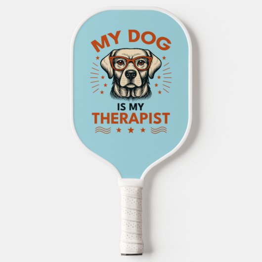 My dog is my therapist pickleball paddle (Voorkant)