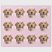 My Dog Is My Valentine Custom Photo Wrapping Paper Cadeaupapier (Vlak)