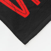 My Dog Is My Valentine Funny Paw Heart Pet Owner P Fleece Deken (Hoek)