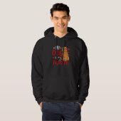 My Dog Is My Valentine Goldendoodle Valentines Day Hoodie (Voorkant volledig)