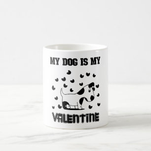 My Dog Is My Valentine Koffiemok