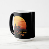 My Dog Is My Valentine Magische Mok (Voorkant links)