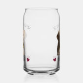 My Dog Is My Valentine – Personalized Pet Blikvorm Glas (Links)