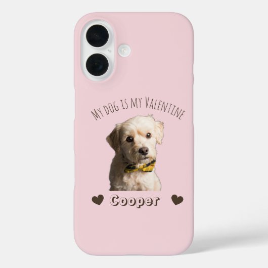 My Dog Is My Valentine – Personalized Pet Case-Mate iPhone Case (Achterkant)
