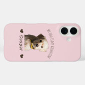 My Dog Is My Valentine – Personalized Pet Case-Mate iPhone Case (Achterkant (horizontaal))