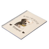 My Dog Is My Valentine – Personalized Pet Notitieboek (Linkerzijde)