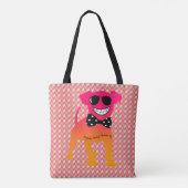 My Dog Novelty Shopping Canvas tas (Achterkant)