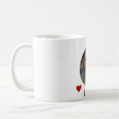 My Dog Personalized Photo & Name Mug with Hearts Koffiemok (Links)