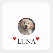 My Dog Personalized Photo & Name Stickers (Voorkant)