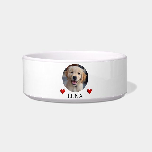 My Dog’s Bowl – Personalized Photo & Name Pet Bowl Voerbakje (Voorkant)