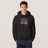 My Dog Thinks I'm Cool Belgian Malinois Retro Dad Hoodie (Voorkant volledig)