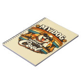 My Dog Thinks I'm Cool Retro Dog Art Notitieboek (Linkerzijde)