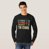 My Dog Thinks I'm Cool Scottish Terrier Retro Dad T-shirt (Voorkant volledig)