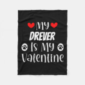My Drever Is My Valentine Cute Valentines Day Fleece Deken (Voorkant)
