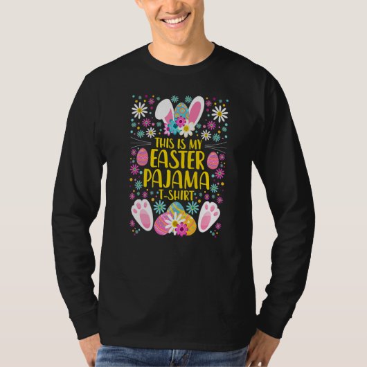 My Easter Pajama Costume Bunny Ears Rabbit Paws Ea T-shirt (Voorkant)
